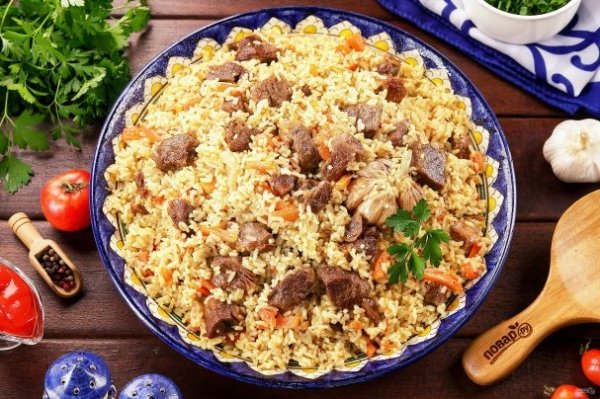 Рассыпчатый плов с говядиной