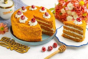 Заварной медовый торт Заварной медовый торт