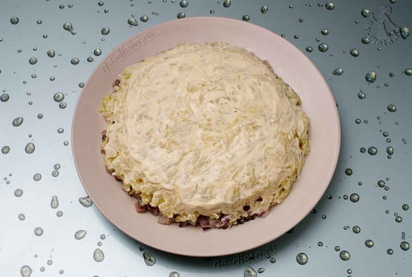 Селедка под шубой с яблоком