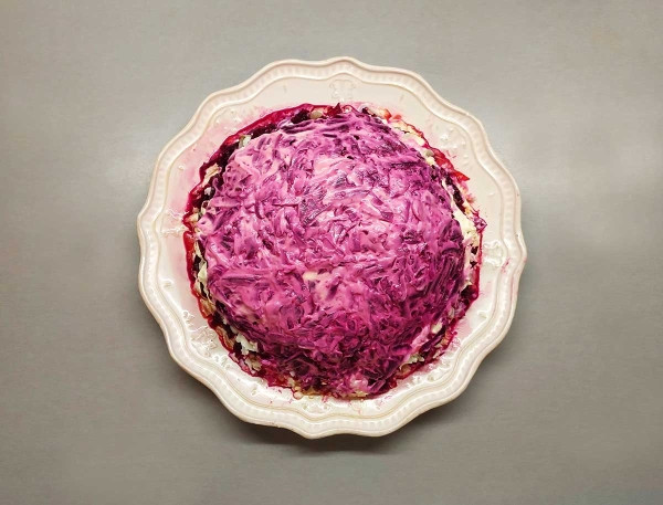 Селедка под шубой без картошки Селедка под шубой без картошки