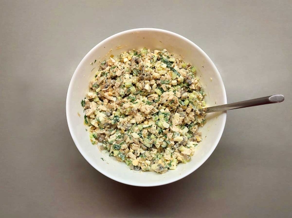 Тарталетки с курицей и грибами Тарталетки с курицей и грибами