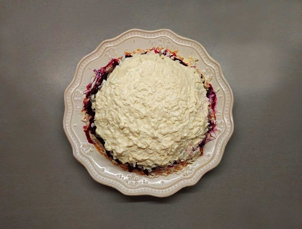 Селедка под шубой без картошки Селедка под шубой без картошки