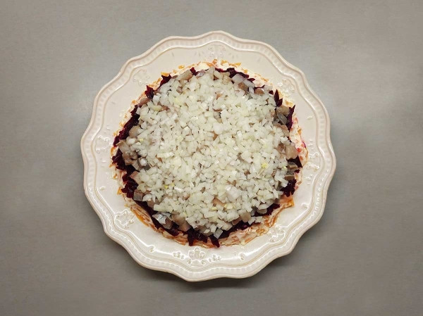 Селедка под шубой без картошки Селедка под шубой без картошки