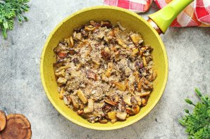 Белые грибы жареные