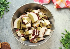 Белые грибы жареные