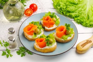 Бутерброды с форелью