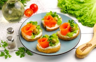 Бутерброды с форелью