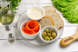 Бутерброды с форелью