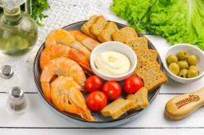 Канапе с креветками