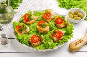 Канапе с креветками