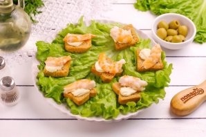 Канапе с креветками