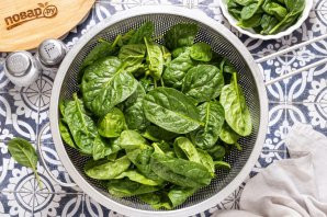 Корейская закуска из шпината