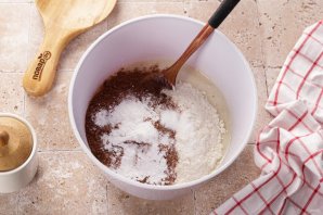 "Манник" на кефире с какао