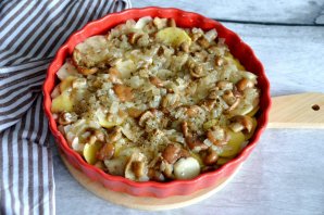 Опята с картошкой в духовке Опята с картошкой в духовке