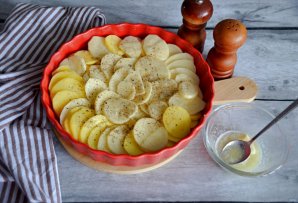 Опята с картошкой в духовке Опята с картошкой в духовке