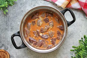 Печень по-корейски Печень по-корейски