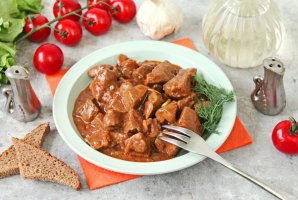 Печень по-корейски Печень по-корейски