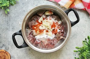 Печень по-корейски Печень по-корейски