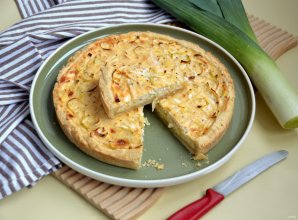 Пирог с сыром и луком-порей Пирог с сыром и луком-порей