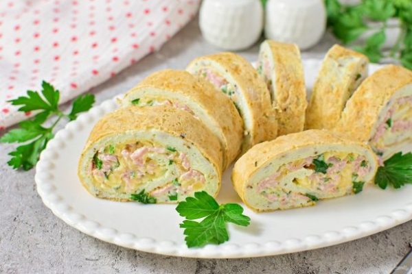 Рулет с ветчиной