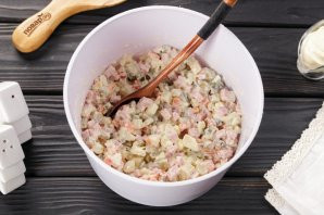 Салат "Шапочка Деда Мороза" Салат "Шапочка Деда Мороза"