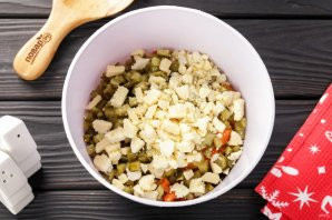 Салат "Снеговик"