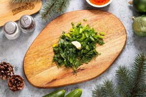 Закуска на Новый год в виде ёлки