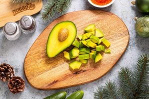 Закуска на Новый год в виде ёлки