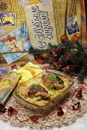 Запеченные куриные ножки с картофелем