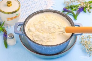 Блинный торт с заварным кремом