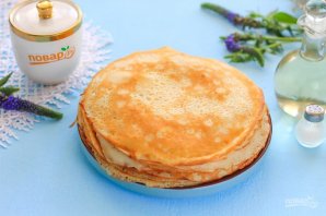 Блинный торт с заварным кремом