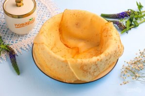 Блинный торт с заварным кремом