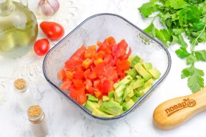 Брускетта с курицей