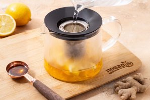 Имбирный чай с медом и лимоном