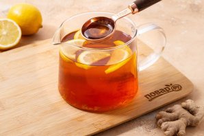 Имбирный чай с медом и лимоном