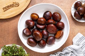 Каштаны в аэрогриле