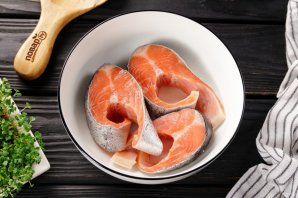 Красная рыба в аэрогриле