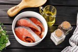 Красная рыба в аэрогриле