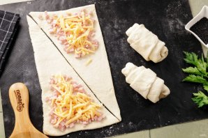 Круассаны с ветчиной Круассаны с ветчиной