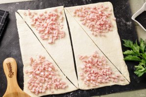 Круассаны с ветчиной Круассаны с ветчиной