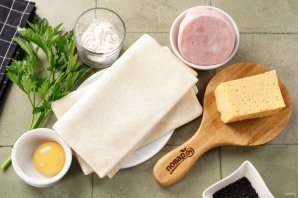 Круассаны с ветчиной Круассаны с ветчиной