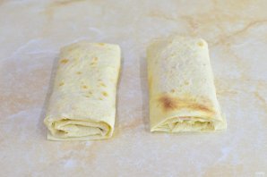 Лаваш с ветчиной и сыром Лаваш с ветчиной и сыром