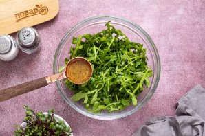 Салат из вареной свеклы с цитрусовой заправкой