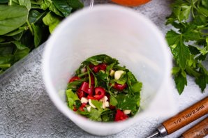 Салат с курицей и апельсинами