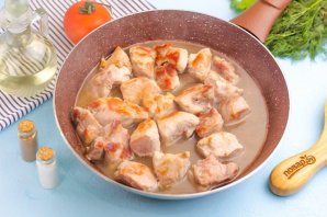 Тушеное мясо с грибами