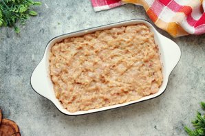 Запеканка с куриным фаршем Запеканка с куриным фаршем