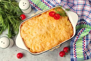 Запеканка с куриным фаршем Запеканка с куриным фаршем