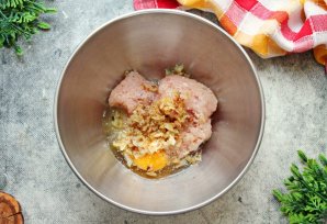 Запеканка с куриным фаршем Запеканка с куриным фаршем