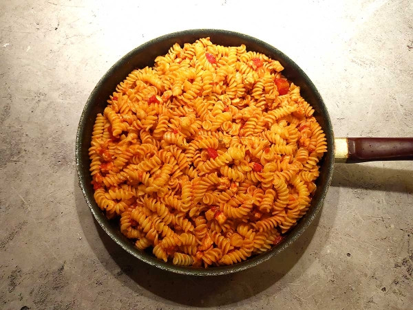 Паста с курицей и козьим сыром Паста с курицей и козьим сыром