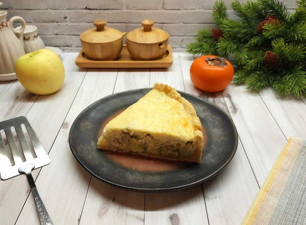 Песочный пирог с рыбой Песочный пирог с рыбой